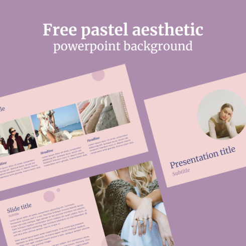 Free Pastel Aesthetic Powerpoint Background.
