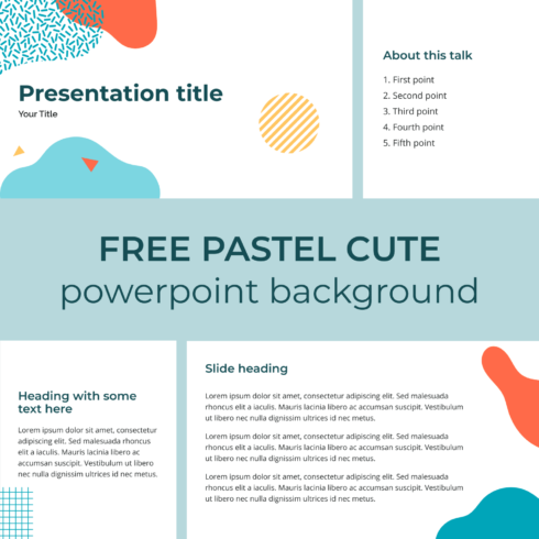Free Pastel Cute Powerpoint Background.