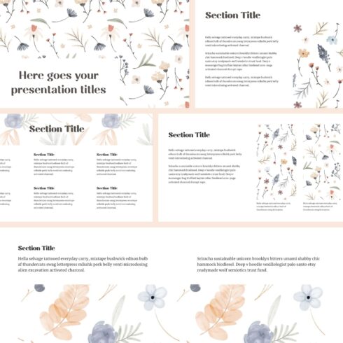 Free Flower Simple Powerpoint Background – MasterBundles