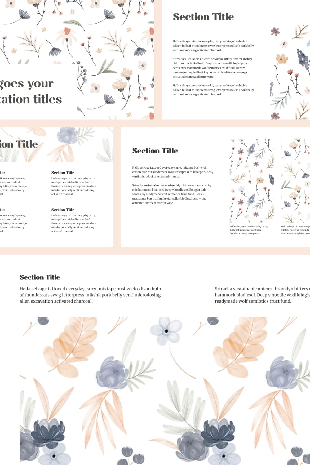 Free Flower Simple Powerpoint Background – MasterBundles