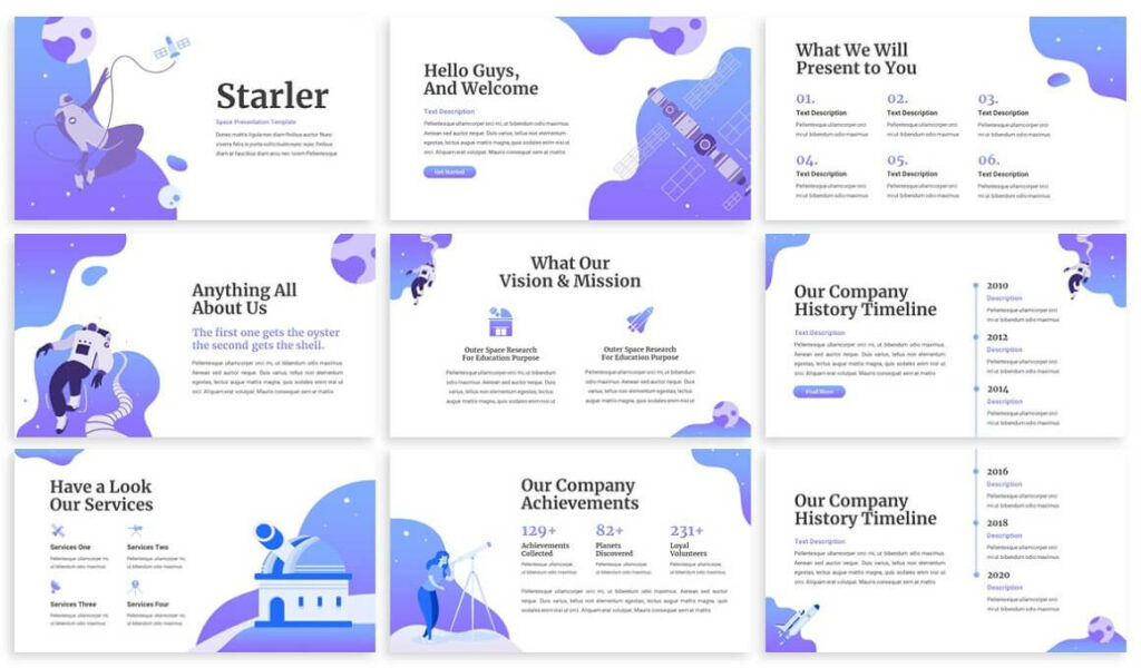 Starler - Astronomy Keynote Template – MasterBundles