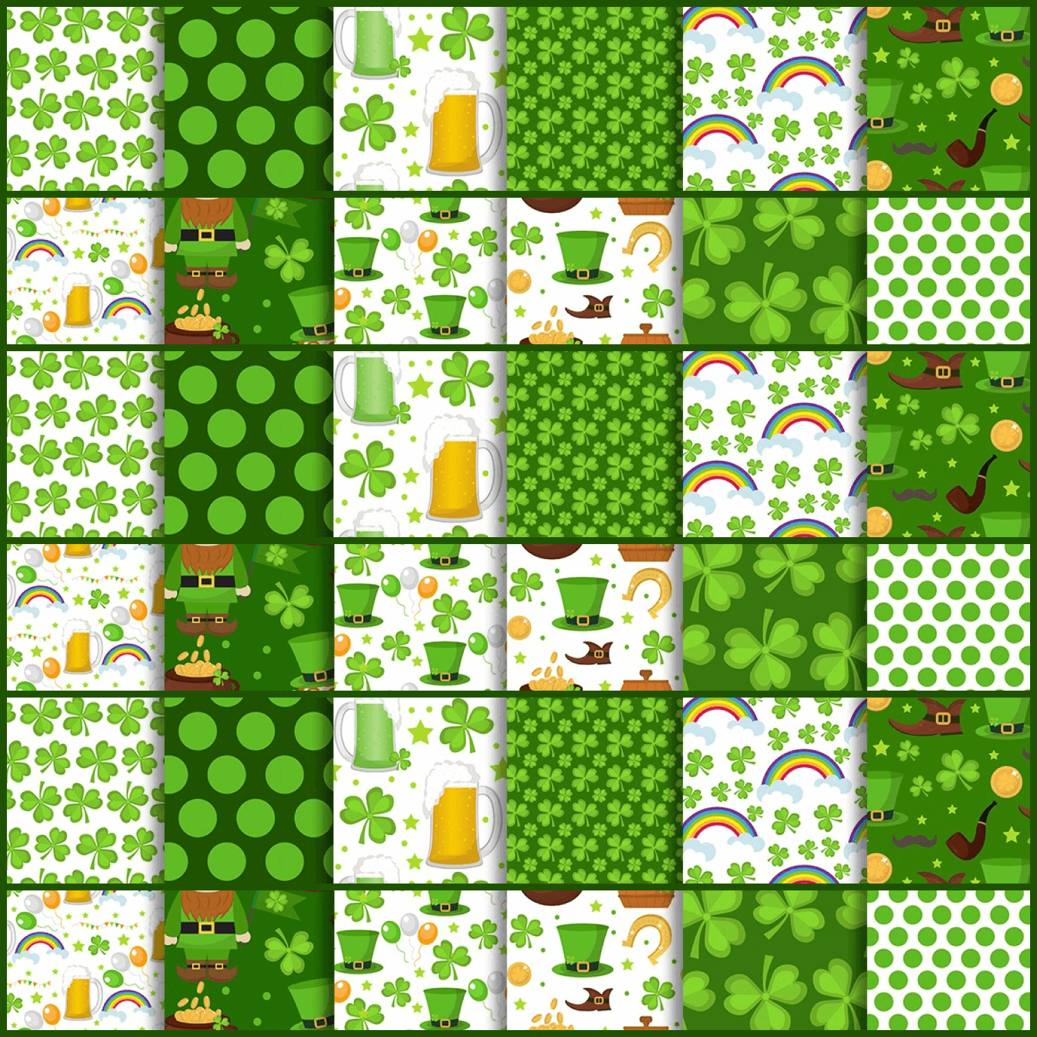 12 Patterns of St. Patrick's Day.