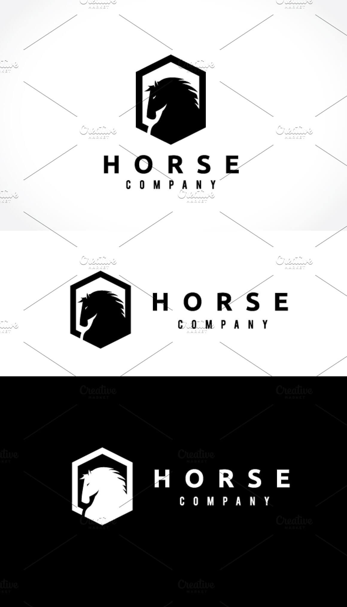 Horse circle logo.