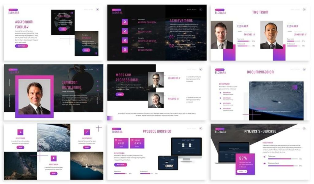 Elonara - Astronomy Google Slides – MasterBundles