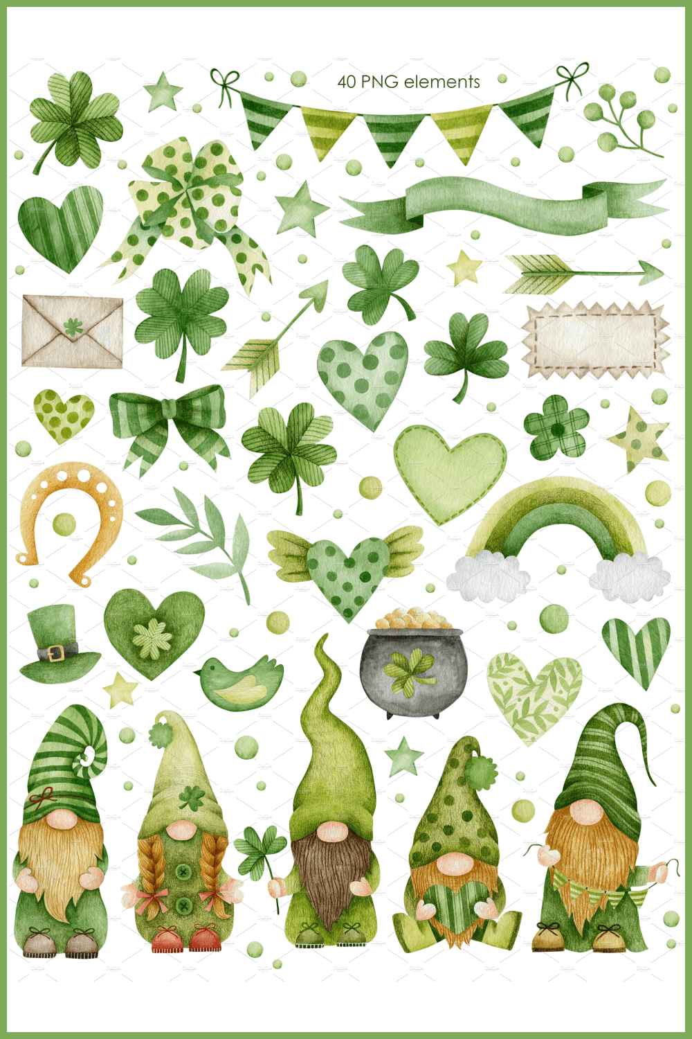 Gnomes st. patricks day collection.