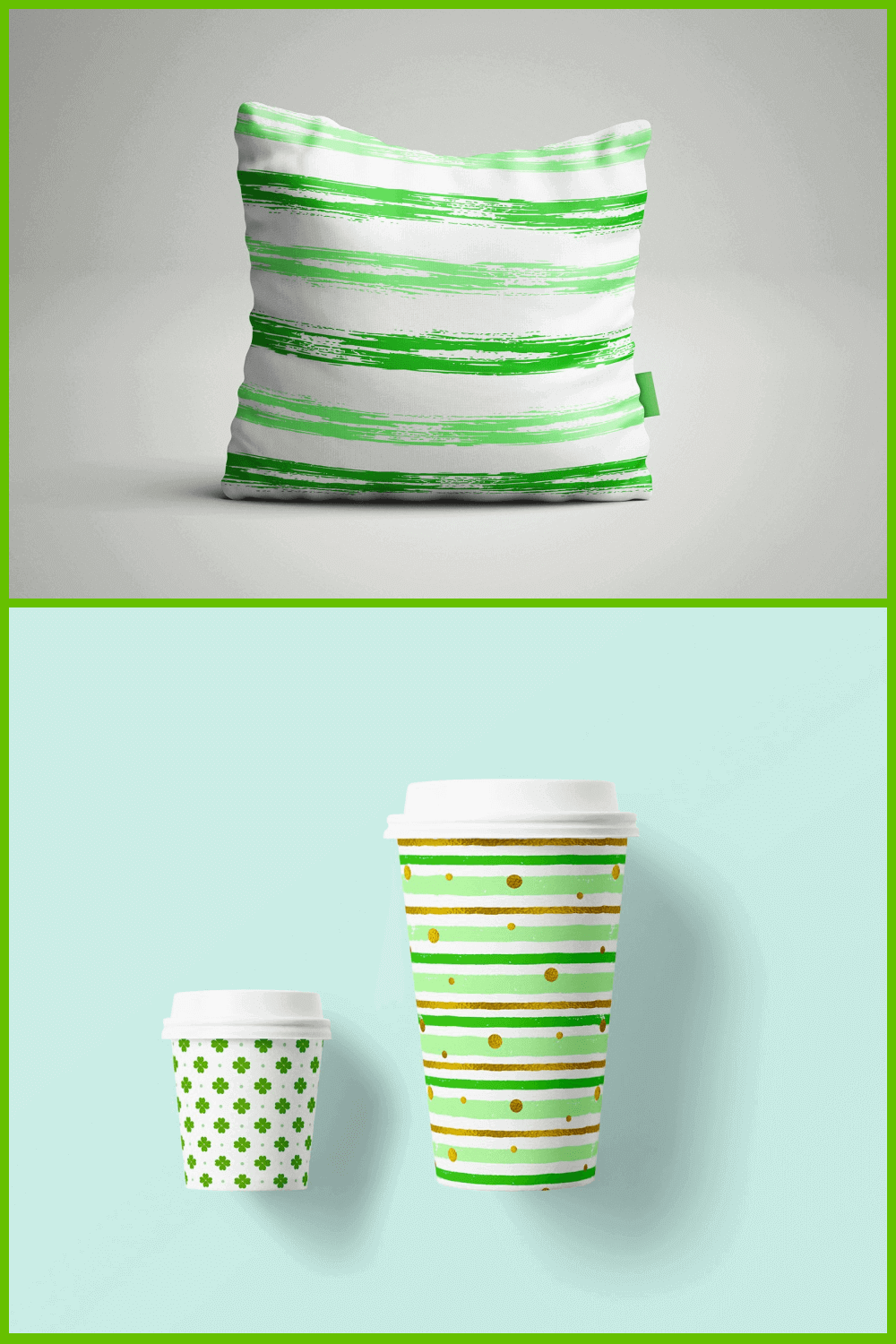 Pillow and Cups with Special Design.
