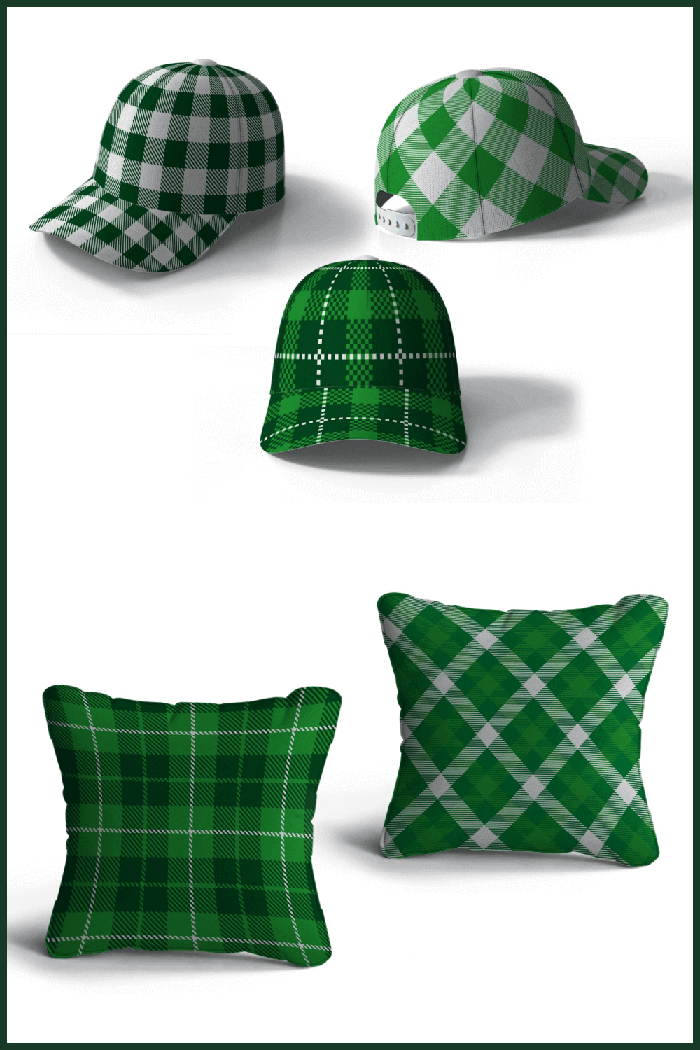 Checkered Caps and Pillows.