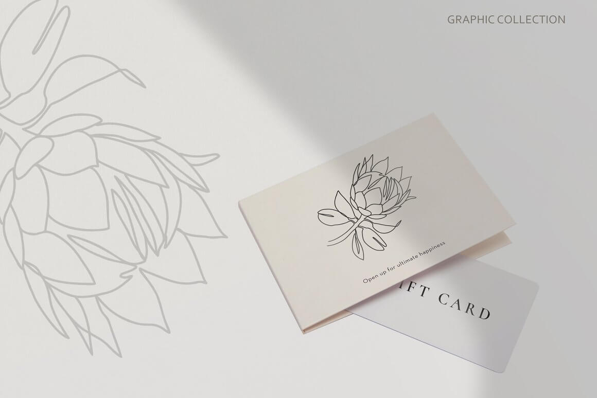 An image of flowers on envelopes.