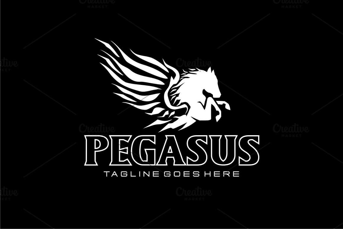 Pegasus logo circle logo.