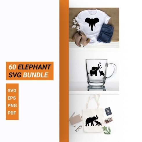 The elephant svg bundle includes a mug.