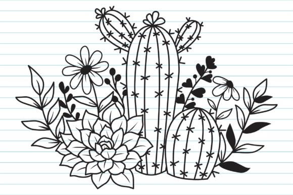 Cactus svg cactus flower.