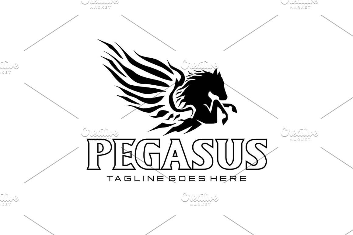Pegasus logo company name.