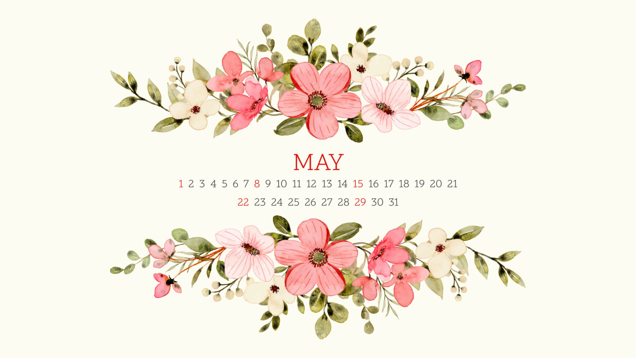 10 Free Editable May Calendars MasterBundles