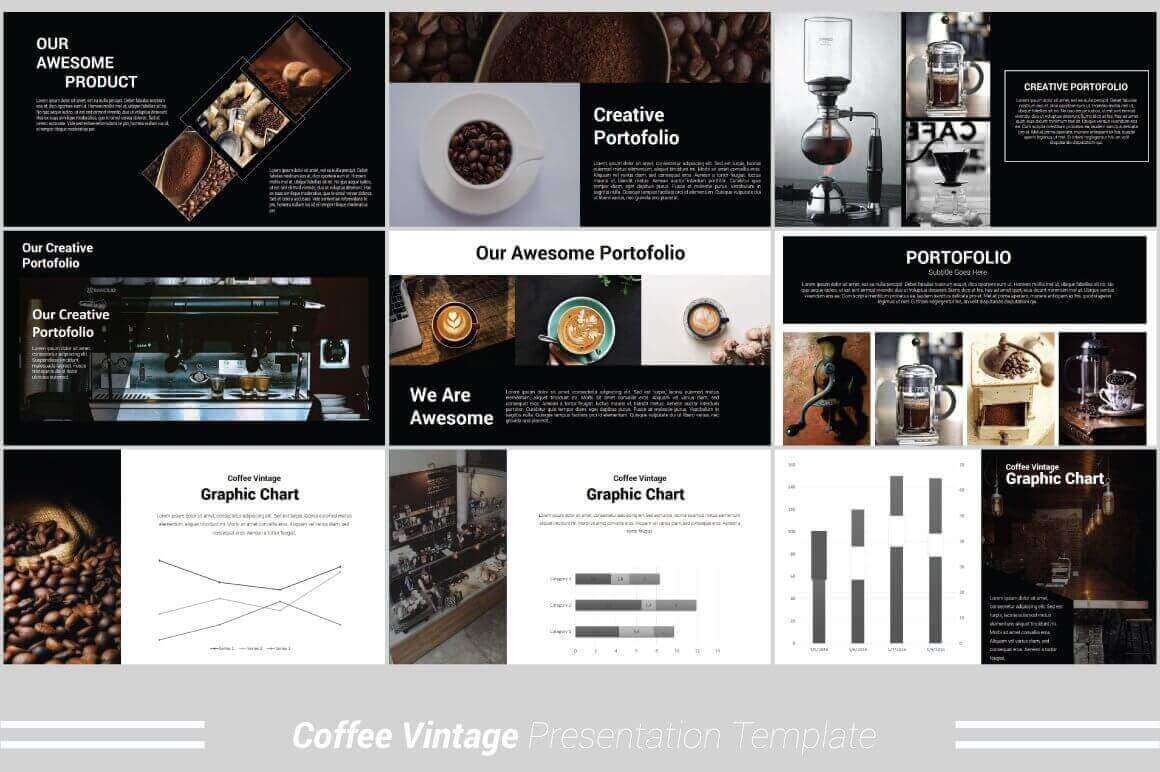 Awesome Product of Coffee Vintage Presentation Template.