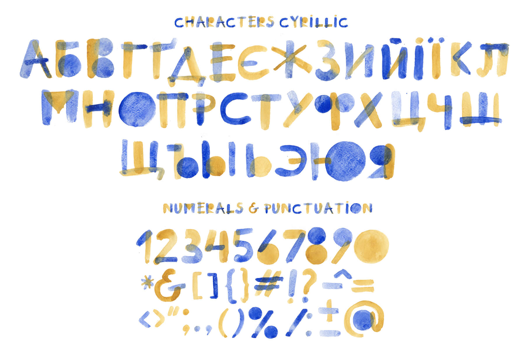 Summertime Bitmap Color Font abc cyrillic