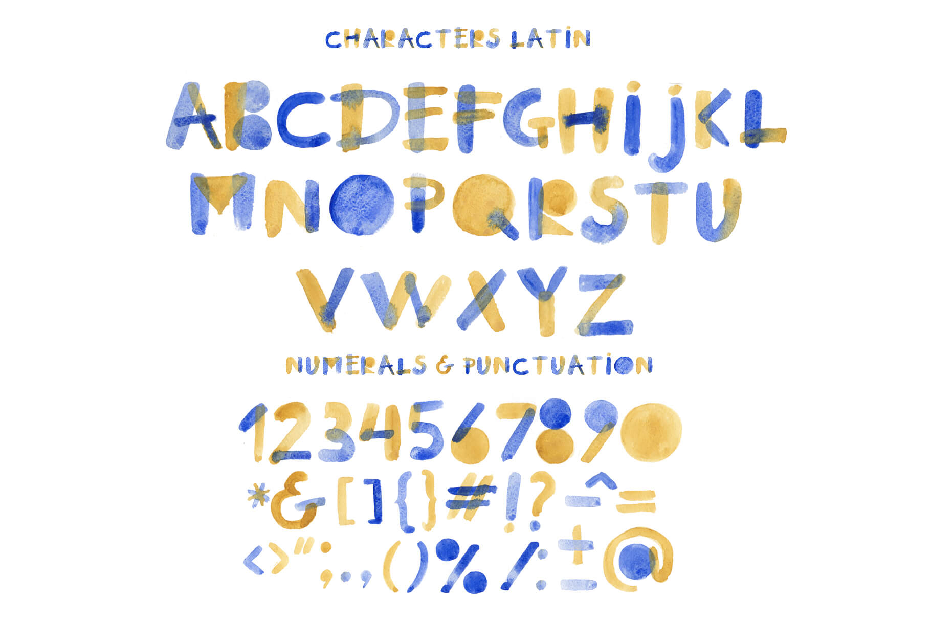 Summertime Bitmap Color Font abc latin
