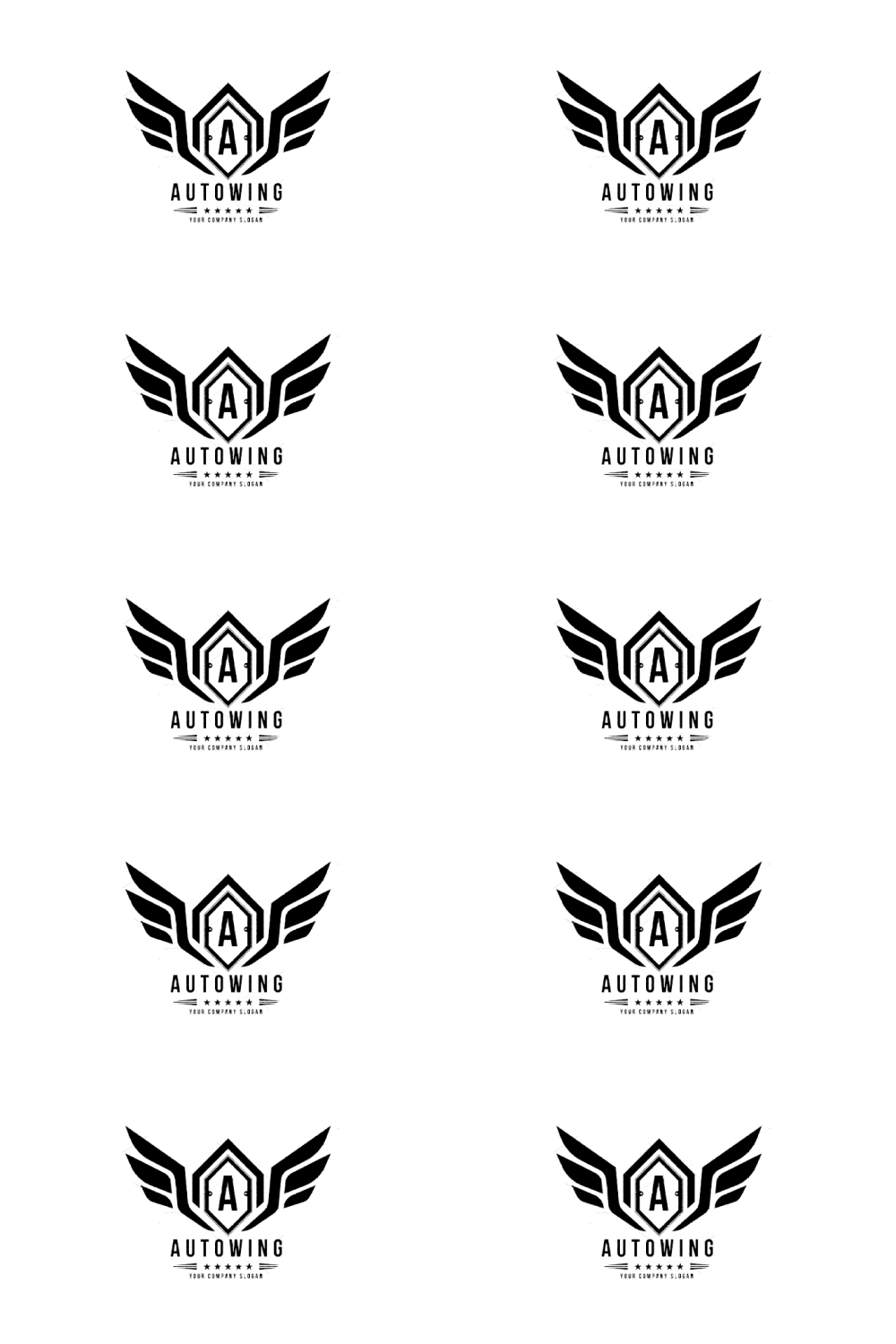 Stitches of different logos.