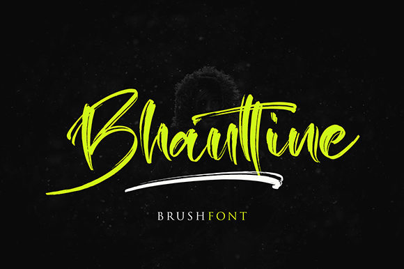 bhauttine handwritten brush font.