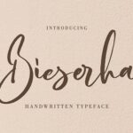 Bieserha Handwritten Elegant Font cover image.