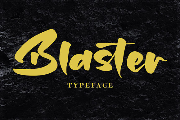 Blaster Bold Handwritten Font facebook image.
