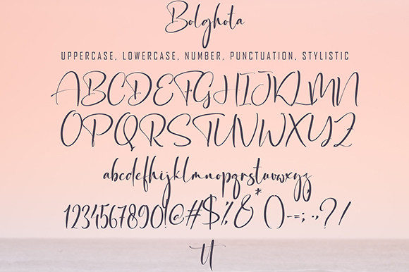 bolghota modern font.