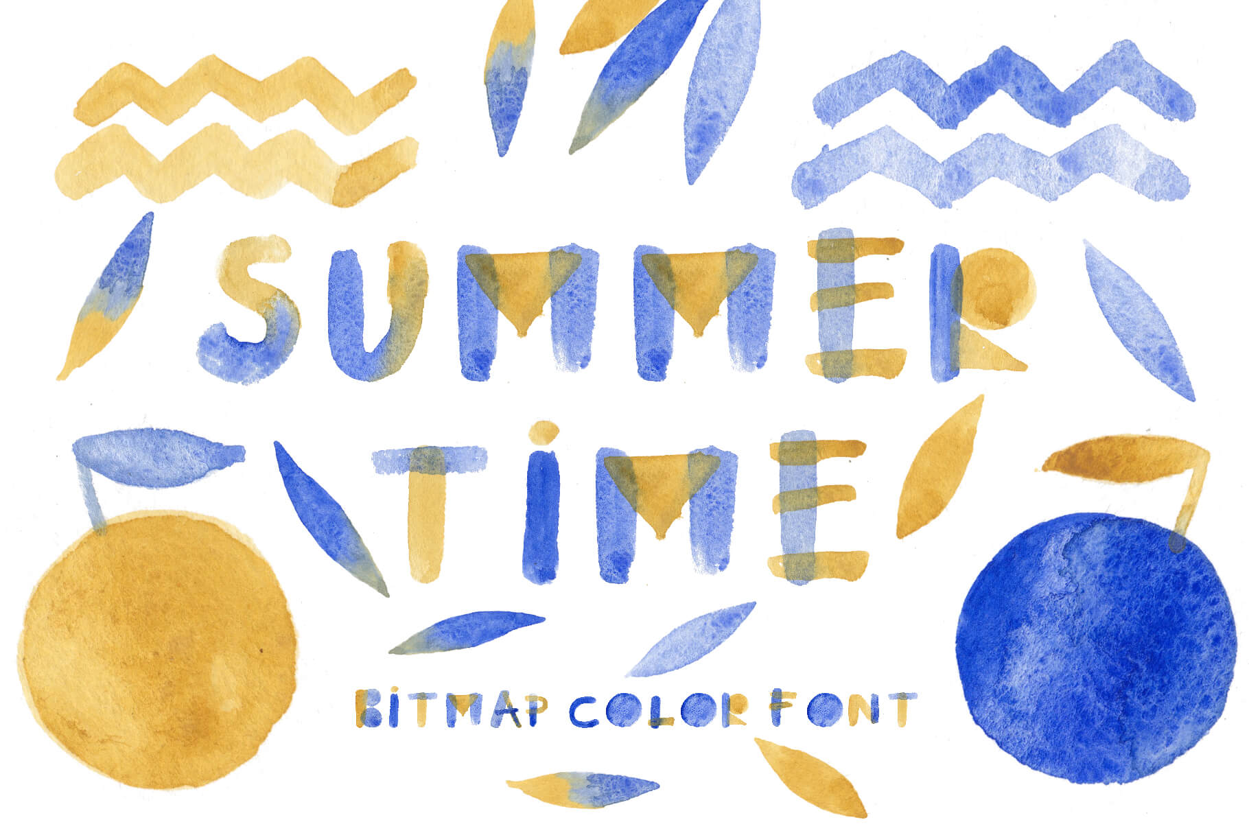 Summertime Bitmap Color Fontcover.