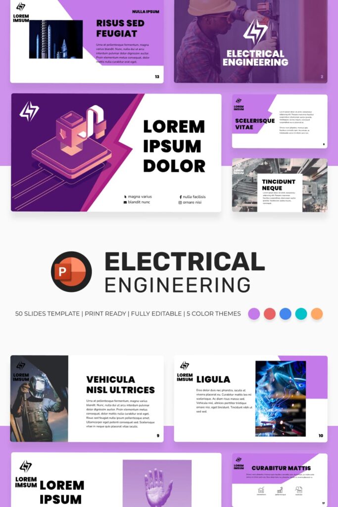 Electrical Engineering Powerpoint Template – MasterBundles