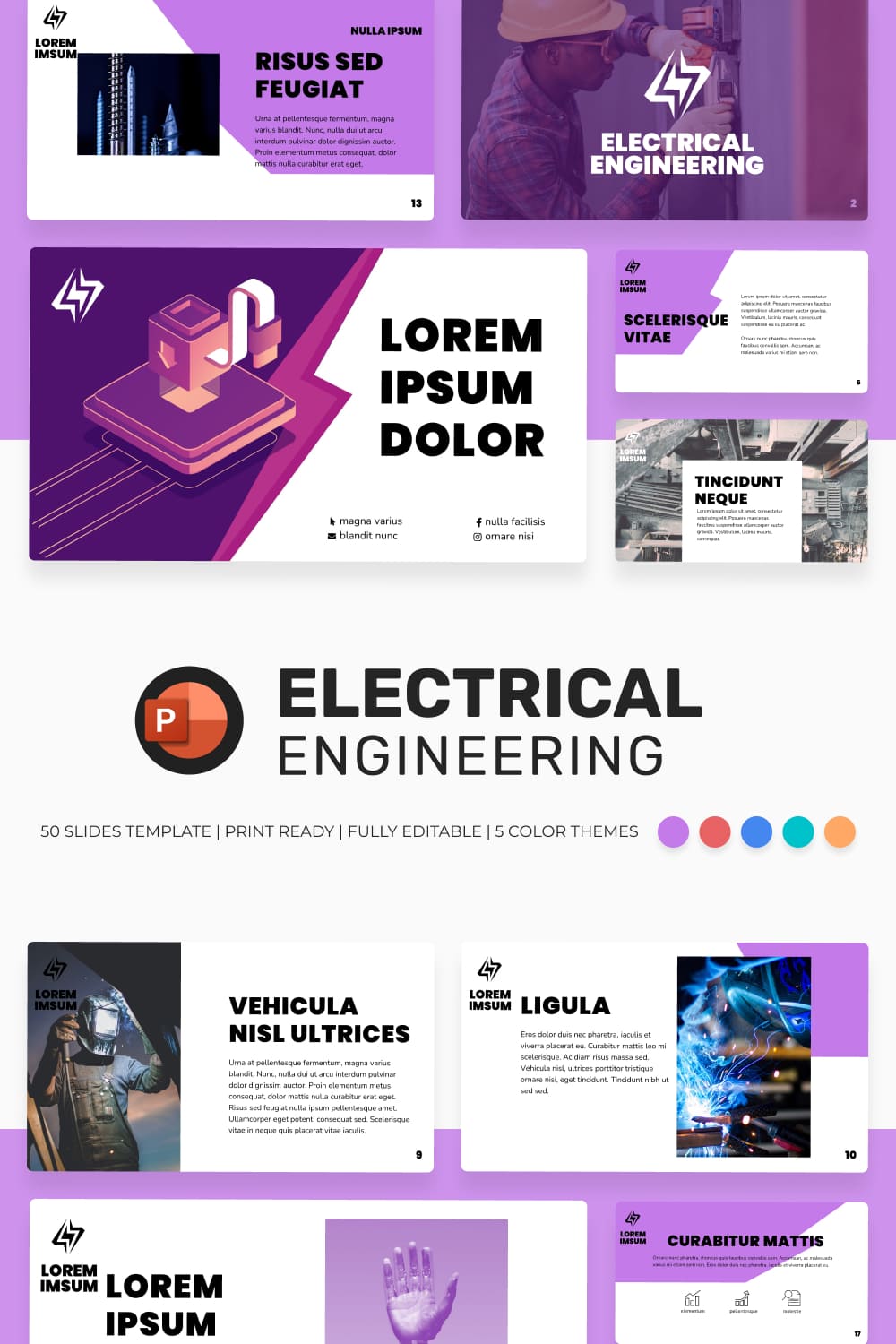electrical engineering powerpoint template pinterest.