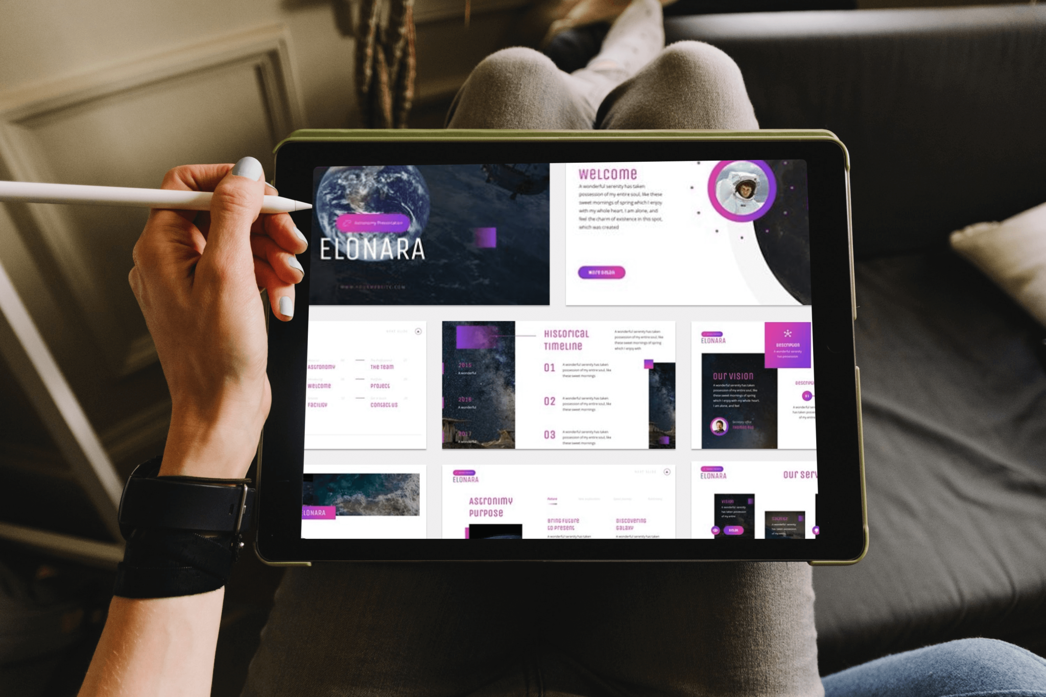 Elonara - Astronomy Powerpoint – MasterBundles