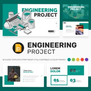 engineering project google slides theme cover image