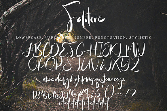 Falitore Stylish Handwritten Font for personal use.