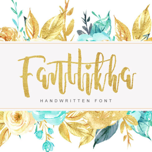 fanttikha stunning handwritten script font cover image.