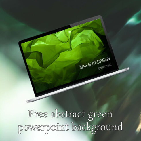 Free Abstract Green Powerpoint Background.