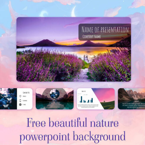 Free Beautiful Nature Powerpoint Background.