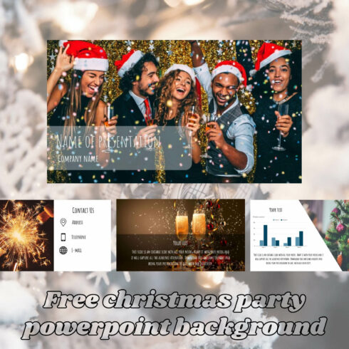 Free Christmas Party Powerpoint Background.