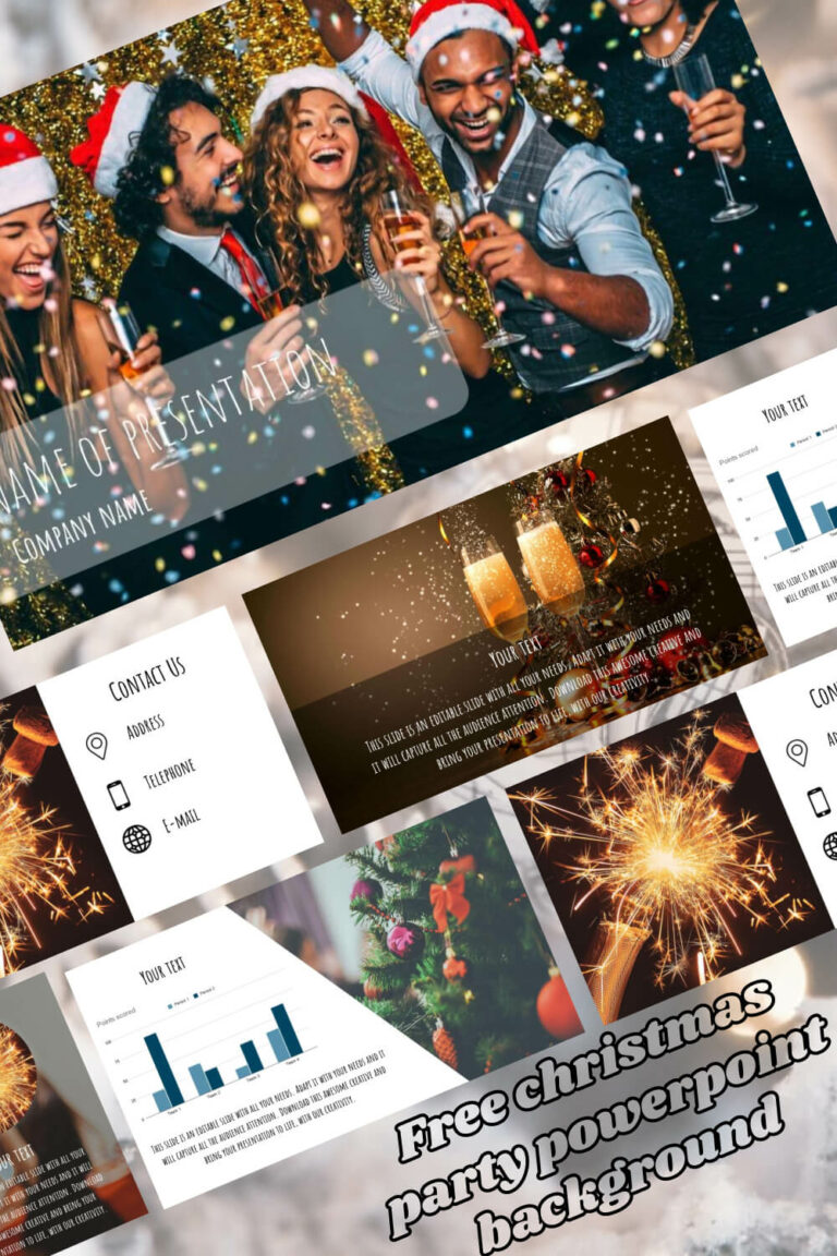 Free Christmas Party Powerpoint Background – MasterBundles