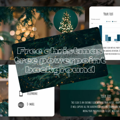 Free Christmas Tree Powerpoint Background.