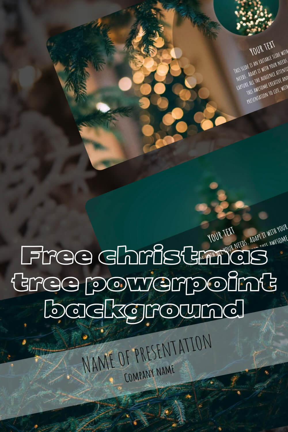 free christmas tree powerpoint background 3