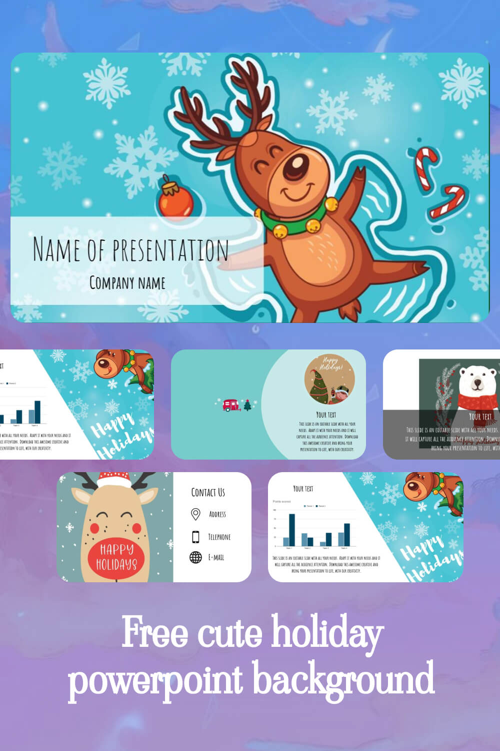 free cute holiday powerpoint background 3