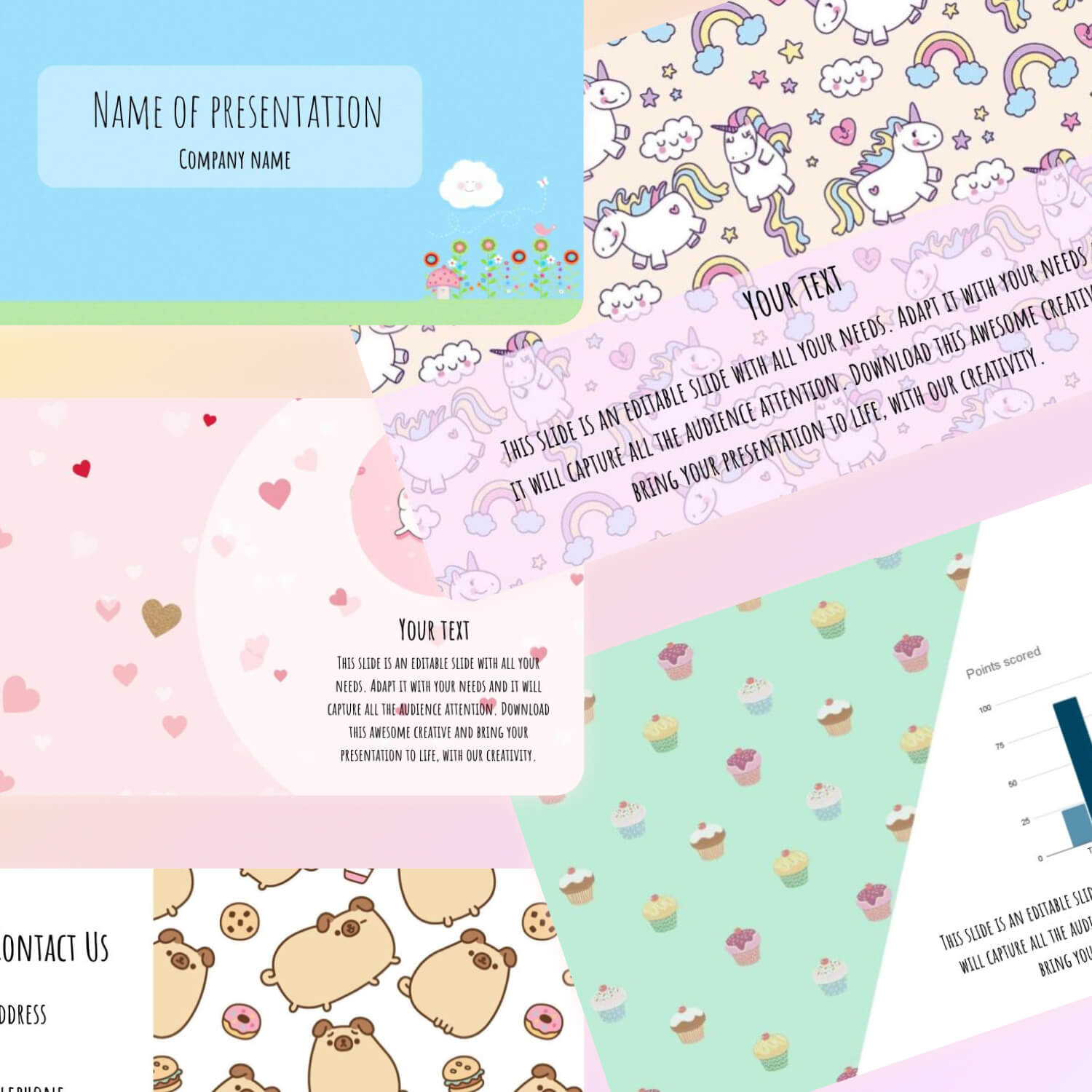 Free Cute Powerpoint Background Cover.
