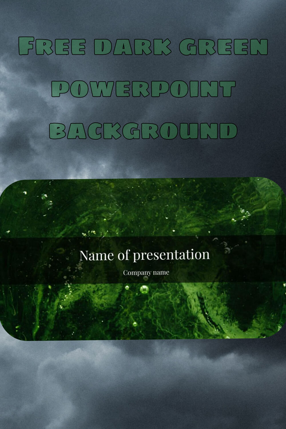 free dark green powerpoint background 3