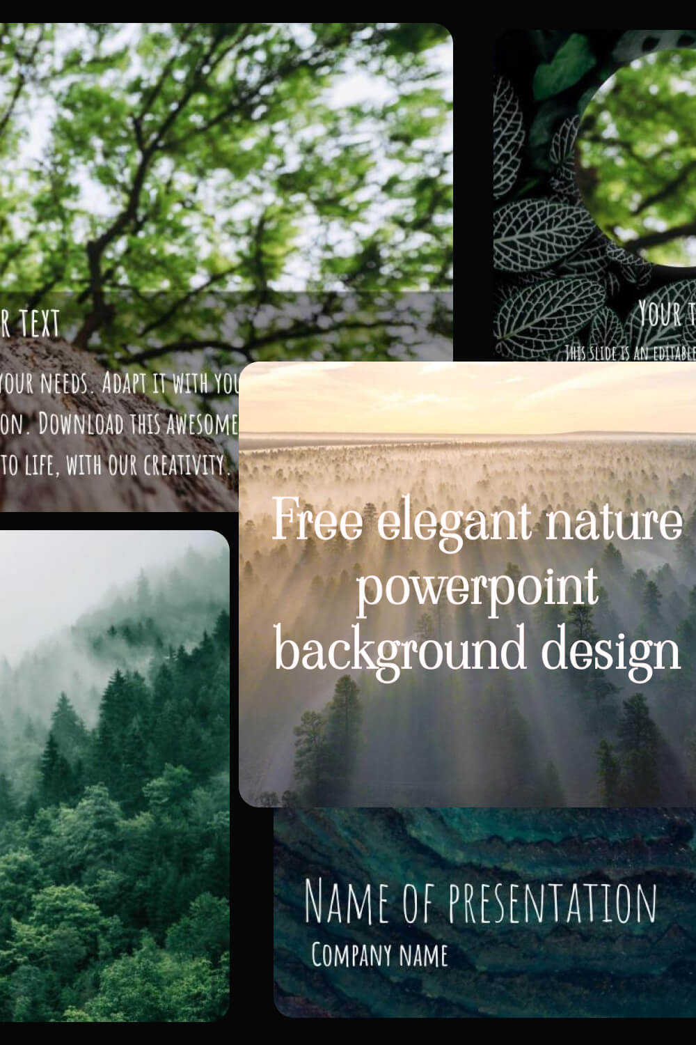 free elegant nature powerpoint background design 3