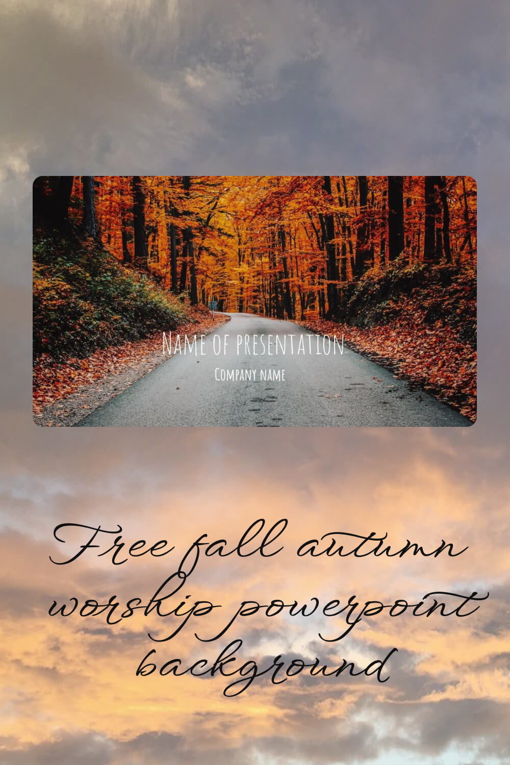 free fall autumn worship powerpoint background 3