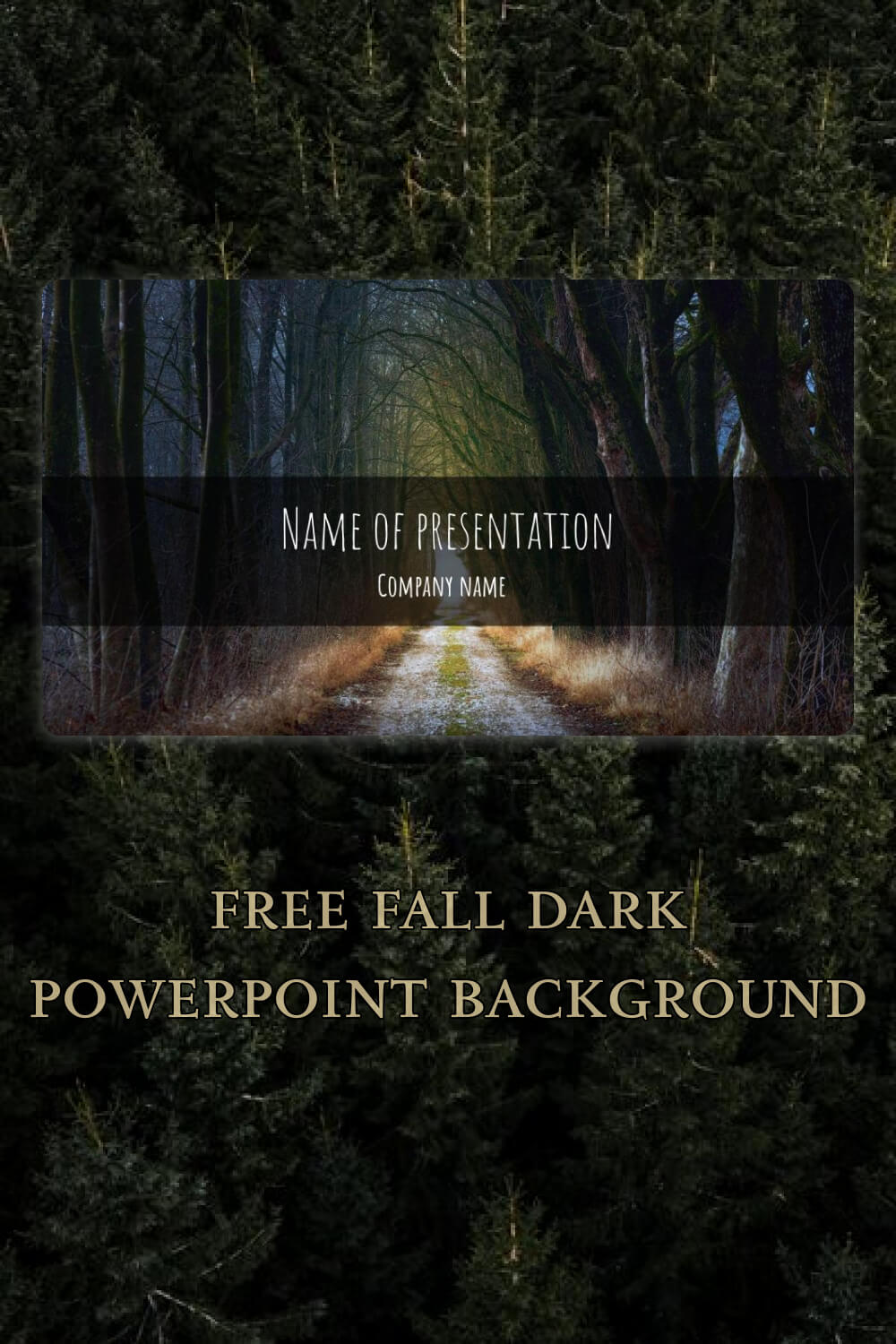 free fall dark powerpoint background 3