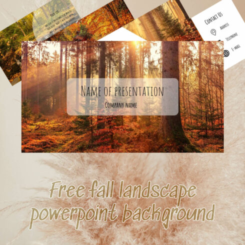 Free Fall Landscape Powerpoint Background.
