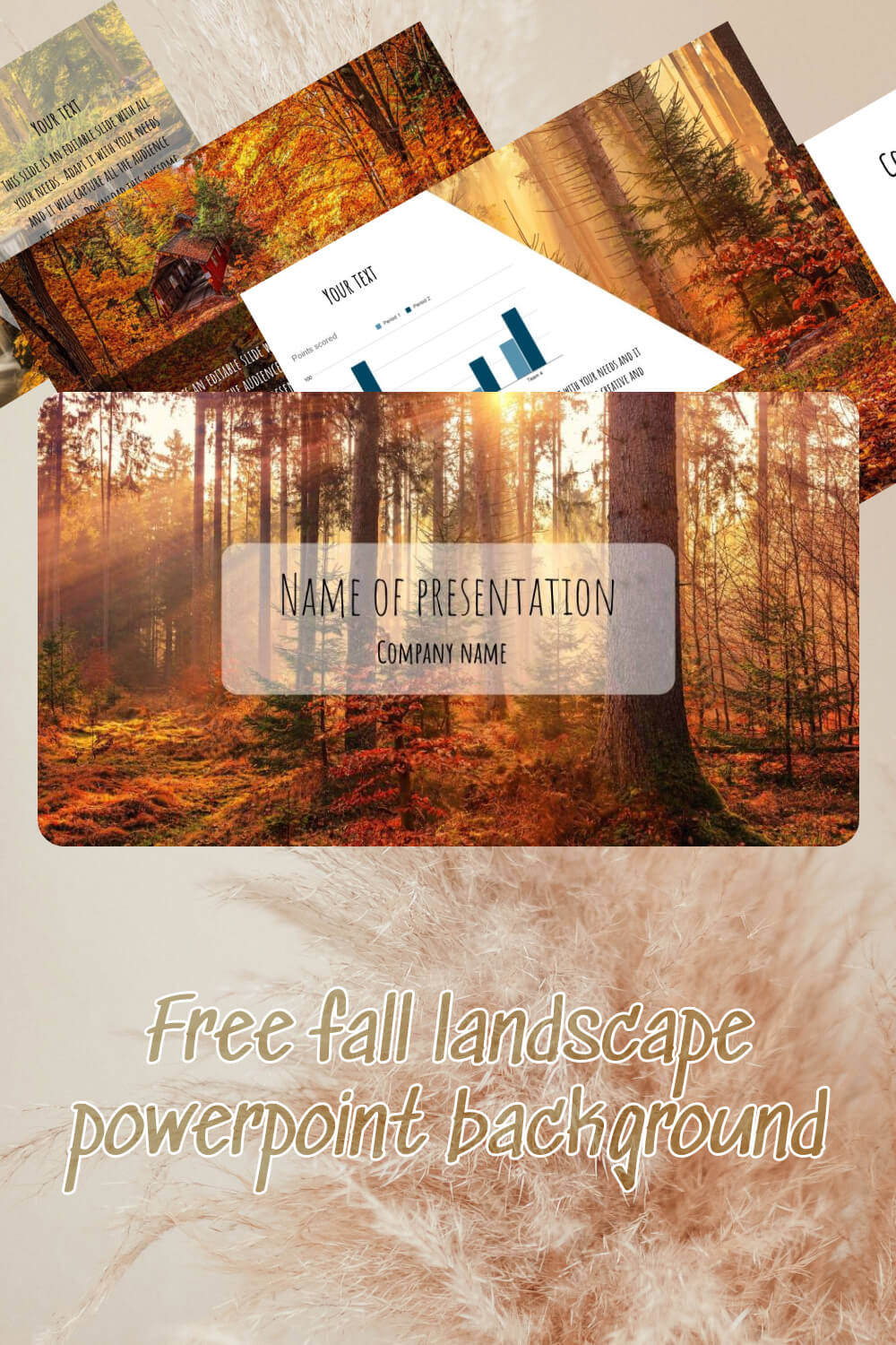 free fall landscape powerpoint background 3