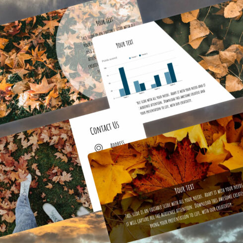 free fall leaves powerpoint background 2