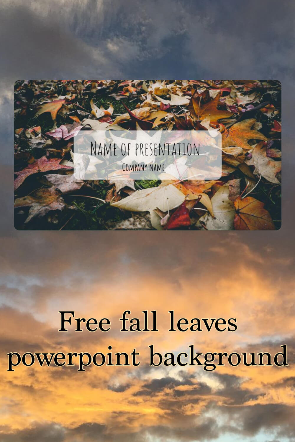 free fall leaves powerpoint background 3