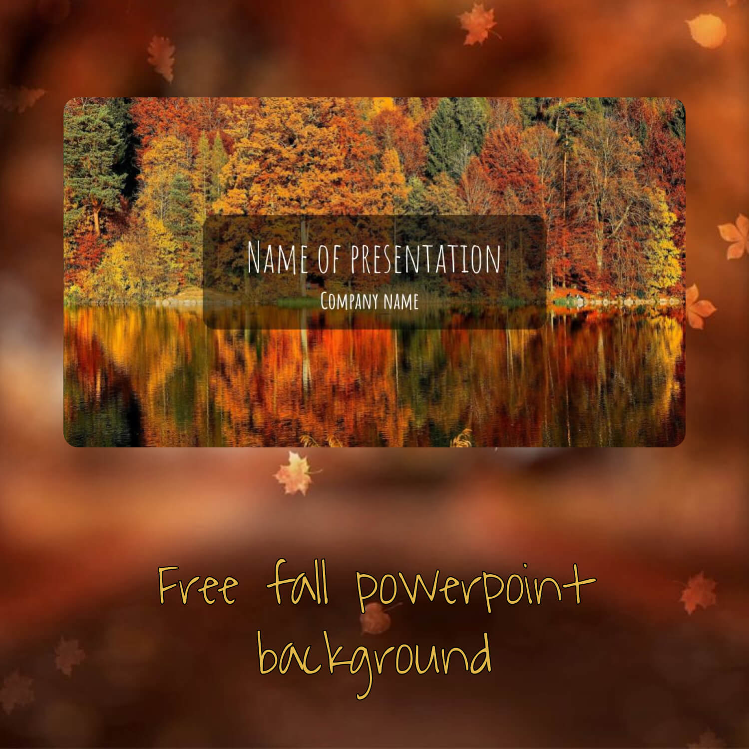 Free Fall Powerpoint Background.