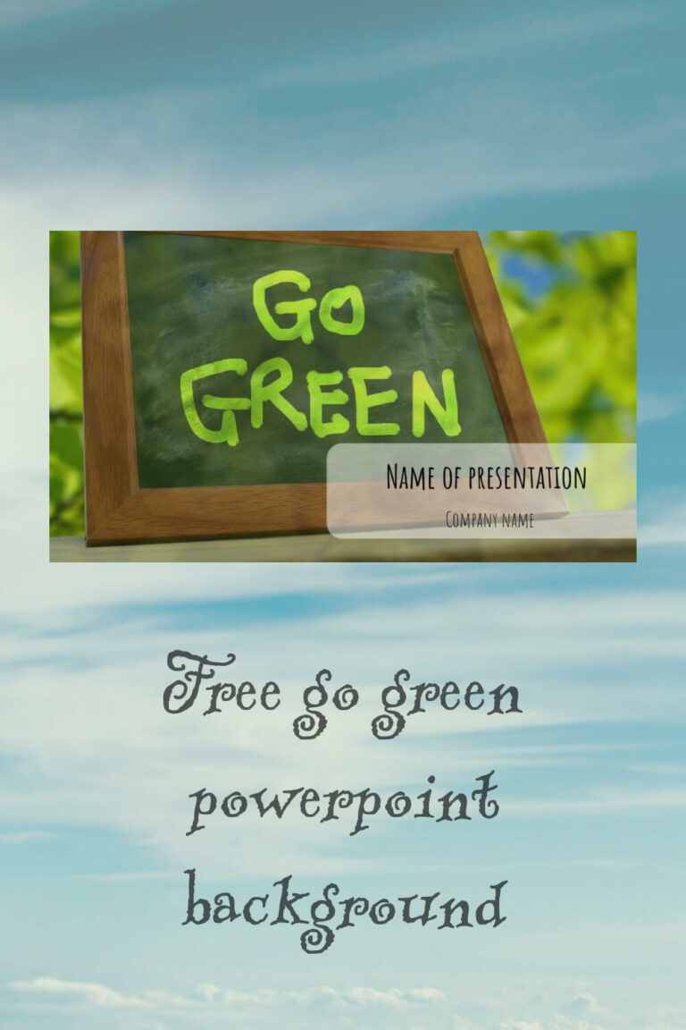 Free Go Green Powerpoint Background – MasterBundles